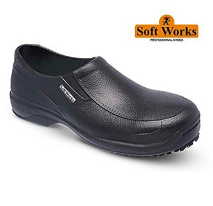 Sapato Social BB67 CA42508 Soft Works Preto Antiderrapante e Impermeável (CA 42508)