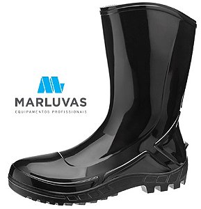 Bota de Pvc CA42291 Marluvas Vulcaflex 110VFLEXF-PR Preta Cano Médio 25Cm (CA 42291)