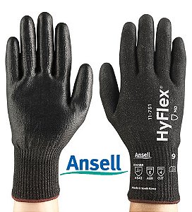 Luva HyFlex 11-751 CA40009 Ansell banho PU Proteção para Corte (CA 40009)