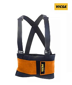 Cinta Ergonômica com Refletivo VIC42110 Vicsa Danny Abdominal com Suspensório (VIC 42110)