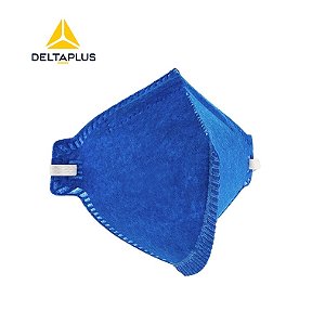 Respirador PFF2 CA38504 Delta Plus Sem Válvula Descartável Dobrável Azul (CA38504)