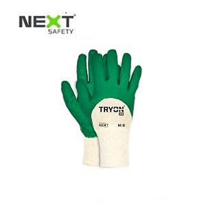Luva Tryon XS Next Safety CA51089 em Algodão com Banho Látex Corrugado 22.300 (CA 51089)