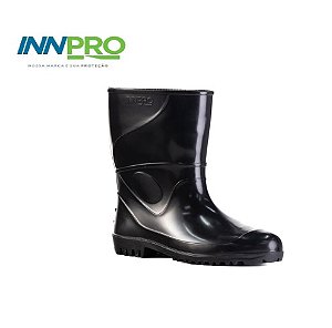 Bota PVC Work CA36025 Preta Cano Médio 29 Cm com forro Innprot (CA36025)
