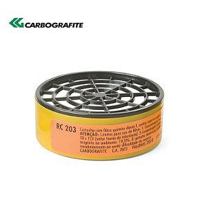 Filtro RC 203 CA 7072 Vapores Organicos e Gases Acidos Carbografite (CA7072)