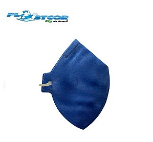 Respirador Descartável Dobrável PFF3 CA38806 Sem Válvula Azul (CA 38806)