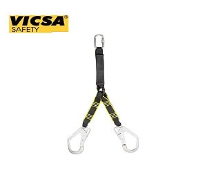 Talabarte de Segurança em Y Com Absorvedor de Energia 85cm VIC23601