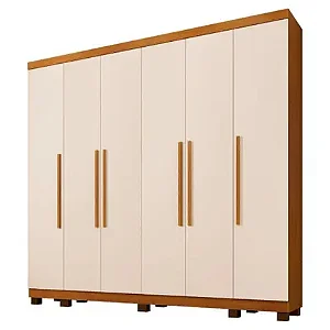 Guarda Roupa Atlanta 6 Portas 6 Gavetas - Benetil Móveis