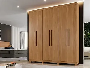 Guarda Roupa Milão 6 Portas e 3 Gavetas Benetil