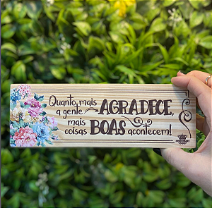 PLACA DE MESA CRU QUANTO MAIS A GENTE AGRADECE