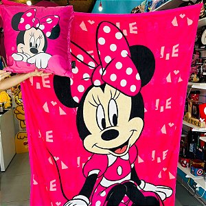 ALMOFADA COM MANTA MINNIE - DISNEY
