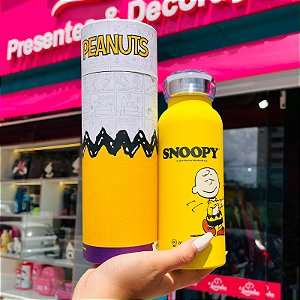 GARRAFA BUBBLE 500ML SNOOPY E CHARLIE BROWN