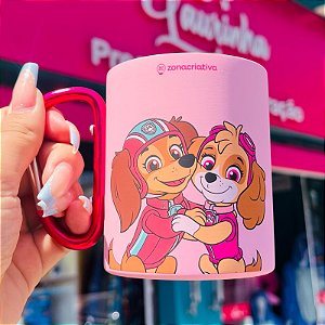Caneca Mosquetão Skye e Liberty – Patrulha Canina