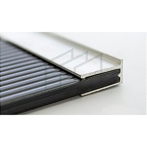 Perfil U poli 4/6 mm Alumínio