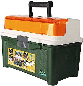 Maleta para Pesca c/ 3 Estojo Verde