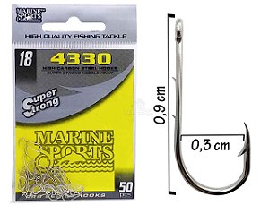 Anzol 2/0 Ottoni EWG worm Hook - Casa das Lonas - Pelotas/RS