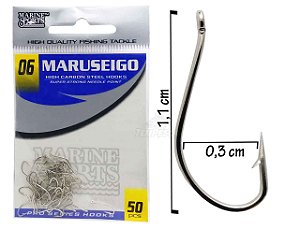 Anzol 2/0 Ottoni EWG worm Hook - Casa das Lonas - Pelotas/RS