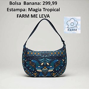 Bolsa Banana FARM, Estampa Magia Tropical.