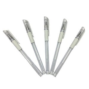 Caneta em gel branca para marcação de sobrancelhas