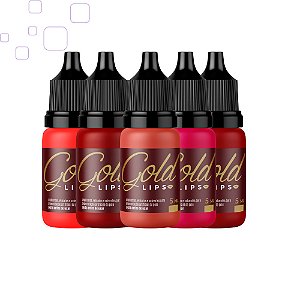 Pigmentos mag color Gold lips para micropigmentação labial 5ml