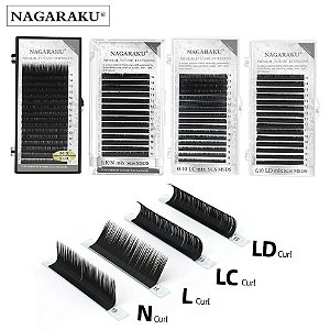 Cílios curvatura especial nagaraku efeito fox