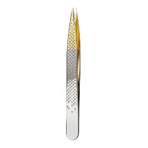 Pinça silver gold ponta fina Enox 1702