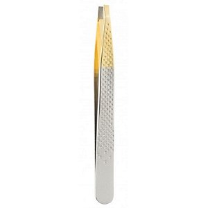 Pinça silver gold reta Enox 1700