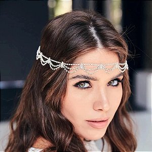 Colar de cabelo com multi camada