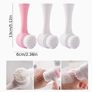 Escova de limpeza facial 2 em 1