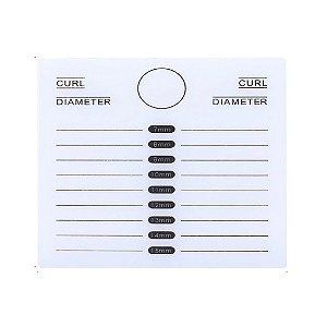 Placa suporte para cílios em acrílico