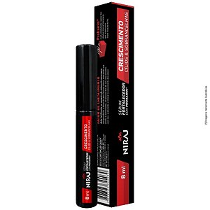 SERUM P/ CRESCIMENTO DE CILIOS E SOBRANCELHAS C/ FATOR CRESC. 8ML NIRAJ