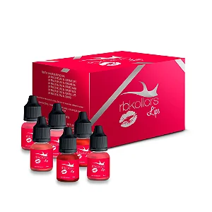 Kit Lips - Com 6 Pigmentos Orgânicos 5ml Para Lábios RBKollors