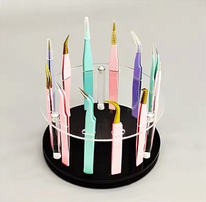 Suporte pinça cílios para 12 pinças