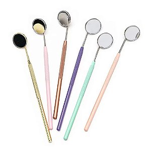 Espelhinho inox De Cílios Espelho Dentista Color