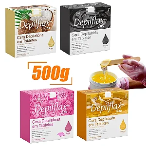 Cera Depilatória Quente Em Tabletes 500g Depilflax