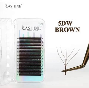 Cílios W 5D Lashine Marrom