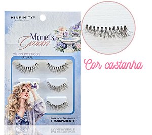 CILIOS POSTICOS 3 PARES LINHA MONET'S GARDEN - TAMANHO:MG009-3