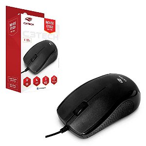 Mouse Óptico Usb Preto Ms-25bk C3Tech 1000dpi