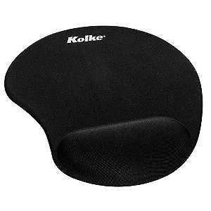 Mouse Pad Kolke Com Apoio Em Gel Preto Ked-149