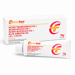 Ácido Tranexâmico 5% + Ácido Kójico 5% + Ácido Glicolico 2% + Alfa Arbutin 2% Gel Creme 15g