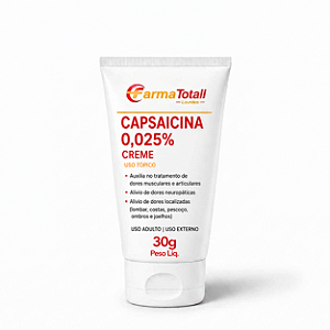 Capsaicina 0,025% Creme - Com 30g