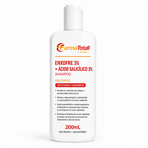 Shampoo Enxofre 3% + Ácido Salicílico 3% 200ml