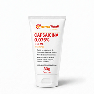 Capsaicina 0,075% Creme - Com 30g