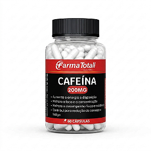 Cafeína 200mg - 60 cápsulas