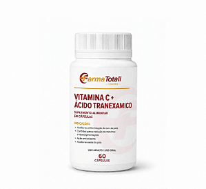 Vitamina C + Ácido Tranexâmico Com 60 Cápsulas
