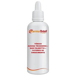 Tônico Capilar Auxina Tricogena + Saw Palmetto + Fatores de Crescimento Com 50ml
