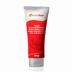 Ácido Tranexâmico 5% + Ácido Kójico 5% + Ácido Glicolico 2% + Alfa Arbutin 2% Gel Creme 30g