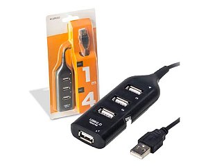 Hub com 4 portas usb 2.0 hi speedy - Jarra (02152)