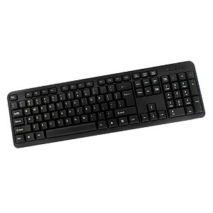 Teclado usb básico com fio padrão abnt2 preto (LEY-32)