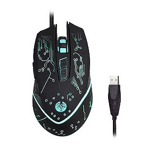 Mouse gamer com Fio Usb e Iluminação Led 6D (HZ-915)