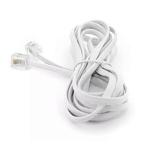 Cabo para interfone Intelbras TDMI 200 / 300 Branco 1,5 Metros
